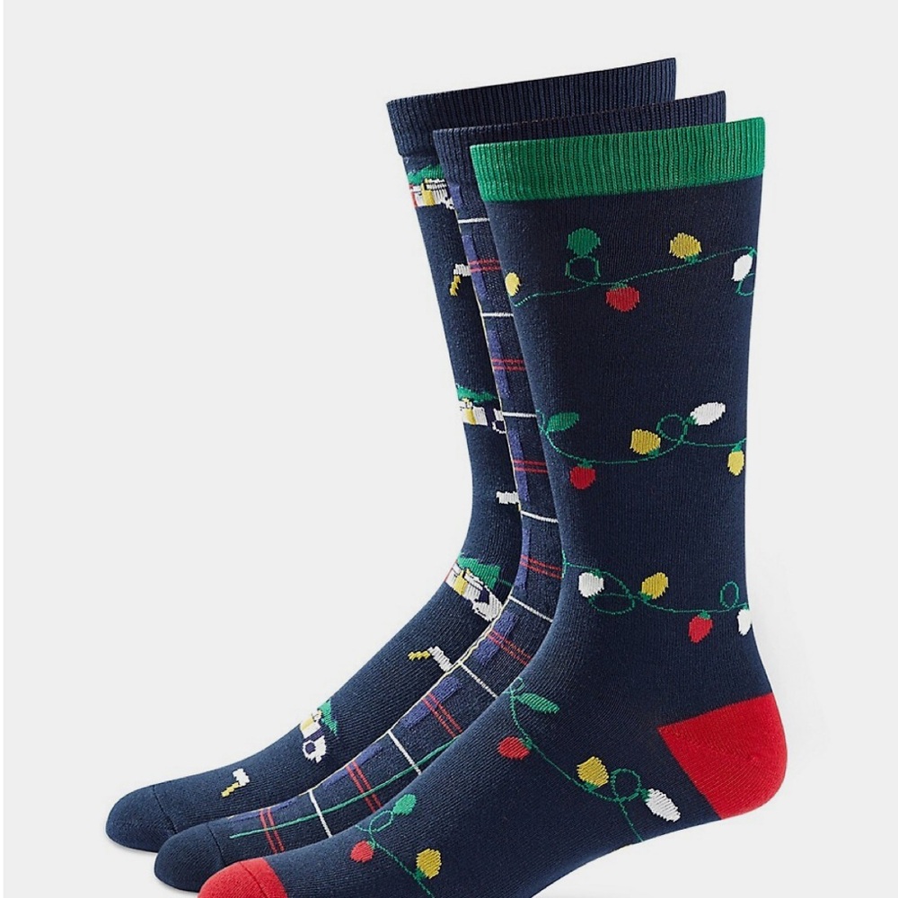 Hudson’s Bay HBC Stripes Festive Men’s Holiday Socks